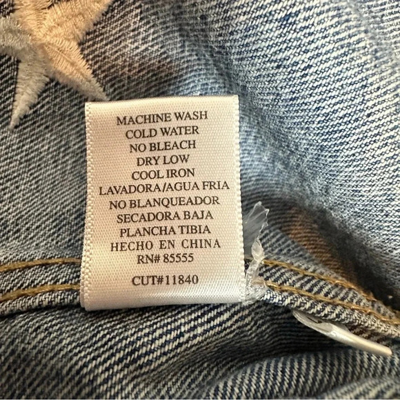 PISTOLA‎ BRANDO STAR EMBROIDERY DENIM JACKET - ZODIAC XS - Picture 11 of 16